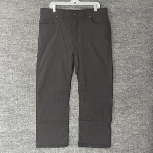 PrAna Brion Slim Fit Pants Men's‎ Size 38x30 Gray Trail Outdoors Hiking Stretch